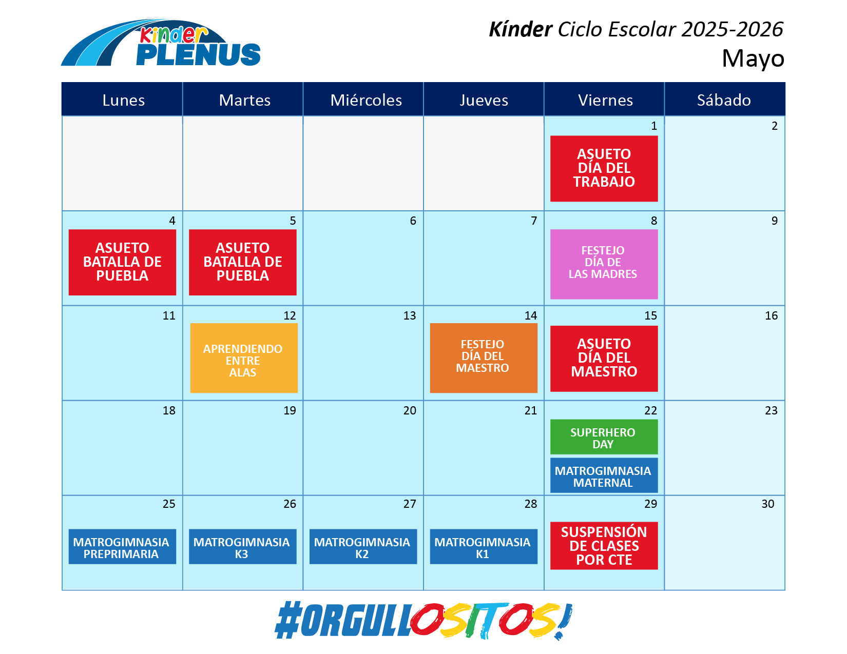Kinder Calendariosmayo Kn