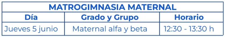 Matrogimnasia maternal