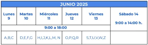 Horarios uniformes